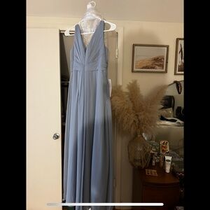 Brand new Azazie Gina Dress Dusty Blue
